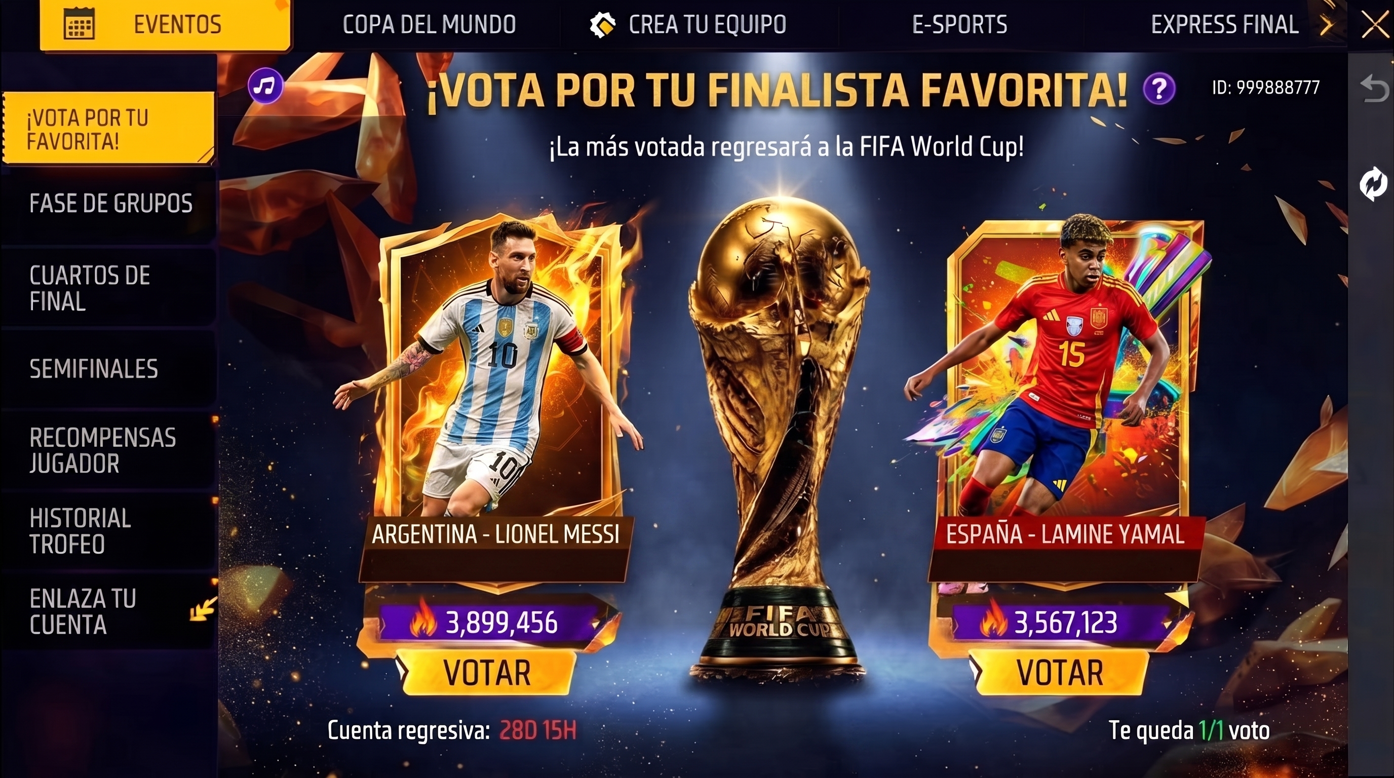 Vota por tu finalista favorita - FIFA World Cup